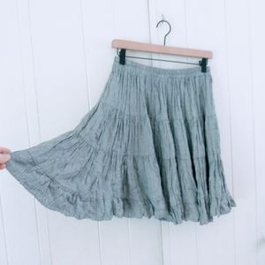 Cactus flower circle skirt with ruffles